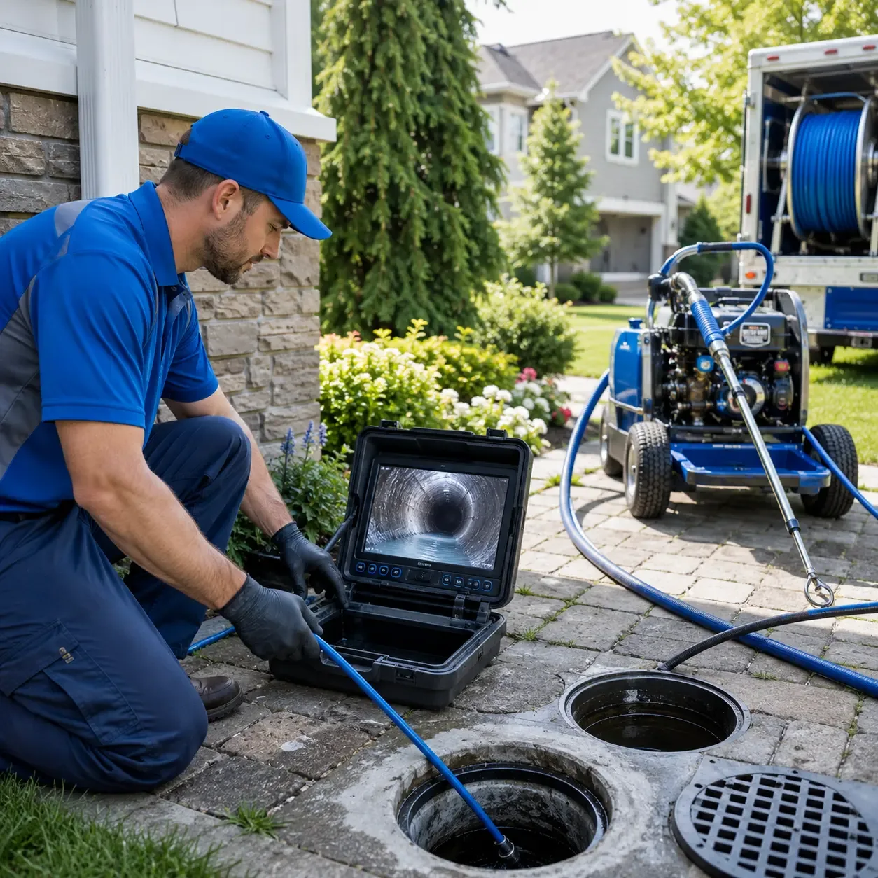 Outdoor drain cleaning professionals serving Tennyson, IN